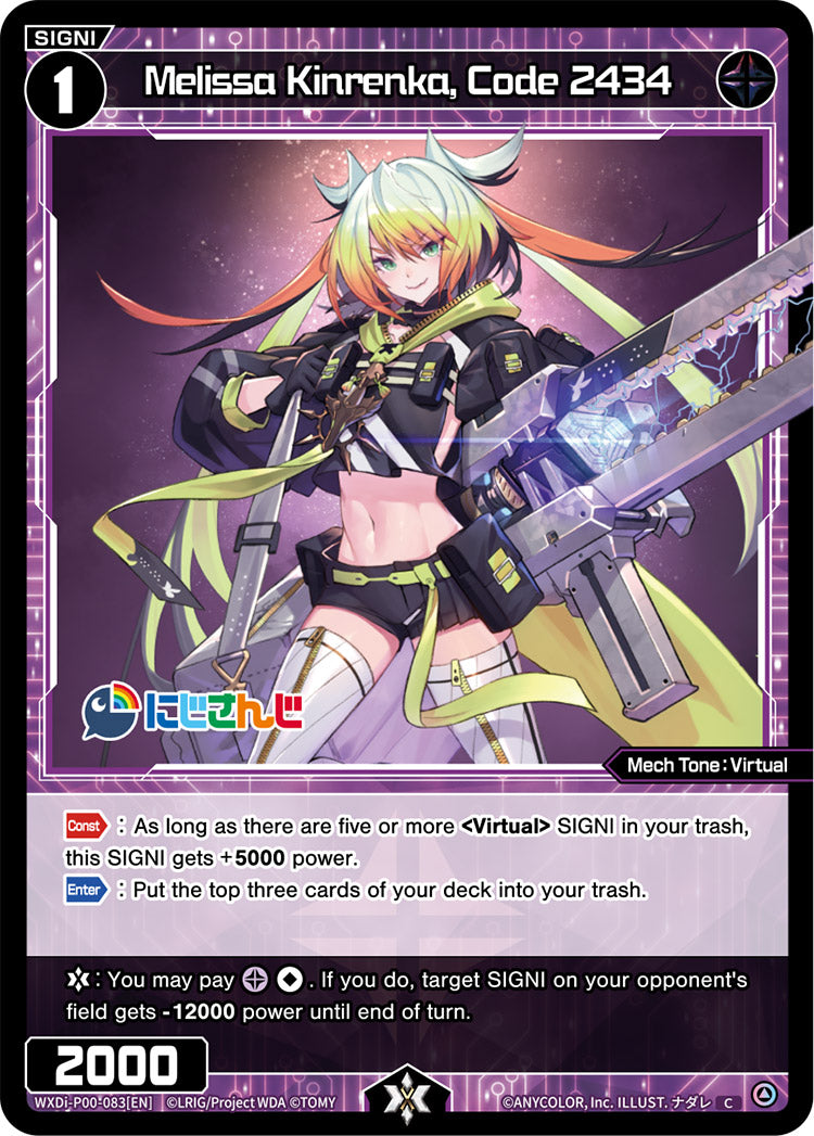 Melissa Kinrenka, Code 2434