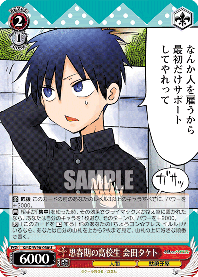 Taketo Aida, Adolescent High School Student