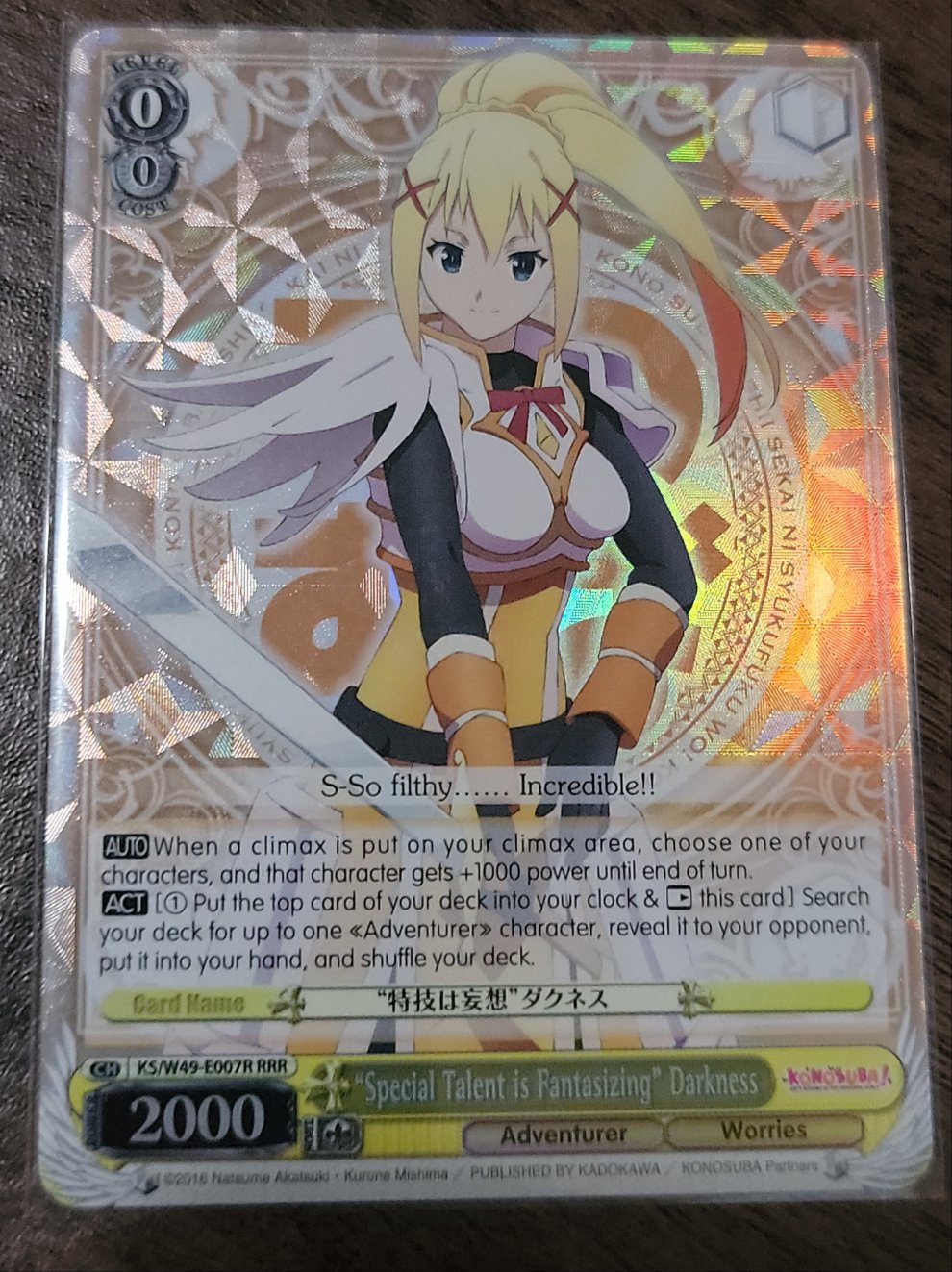 "Special Talent is Fantasizing" Darkness (SR)