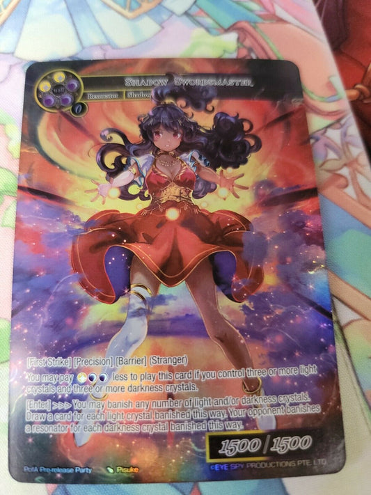 "Shadow Swordsmaster" PofA Prerelease Promo, Force of Will, Full Art English