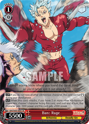 Ban: Rage (SR)